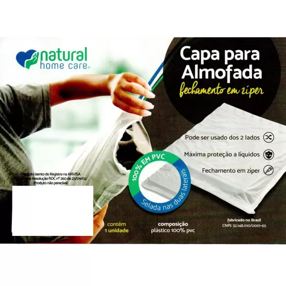 Capa Para Almofada Fechamento em Zíper