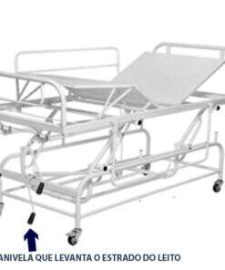 CAMA DE 3 MOVIMENTOS COM MANIVELAS