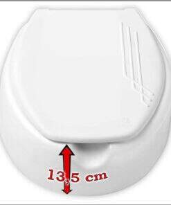 ASSENTO SANITÁRIO OVAL ELEVADO 13,5 CM COM TAMPA