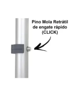 Alternative view of Bengala / bastão tipo T em Alumínio com Regulagem de Altura
