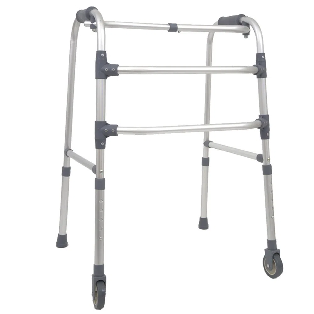Andador 03 Barras com Rodas em Alumínio